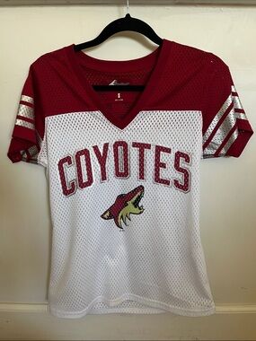 Women's Coyotes Mesh Jersey - Red & White